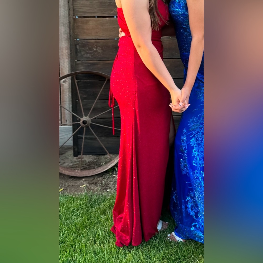 Hello Molly Red Asymmetrical Dress